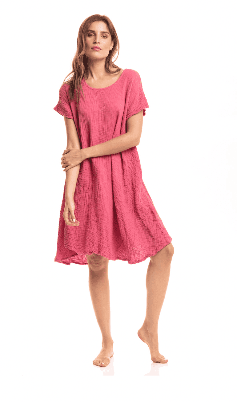 Cotton dresses knee length 2025