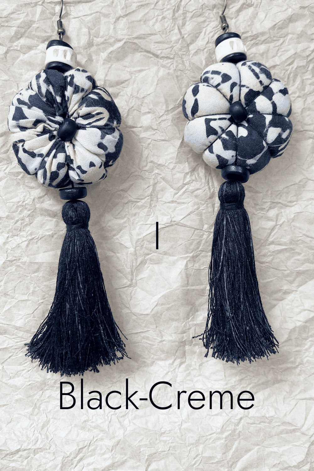 Textile Tassel Earrings