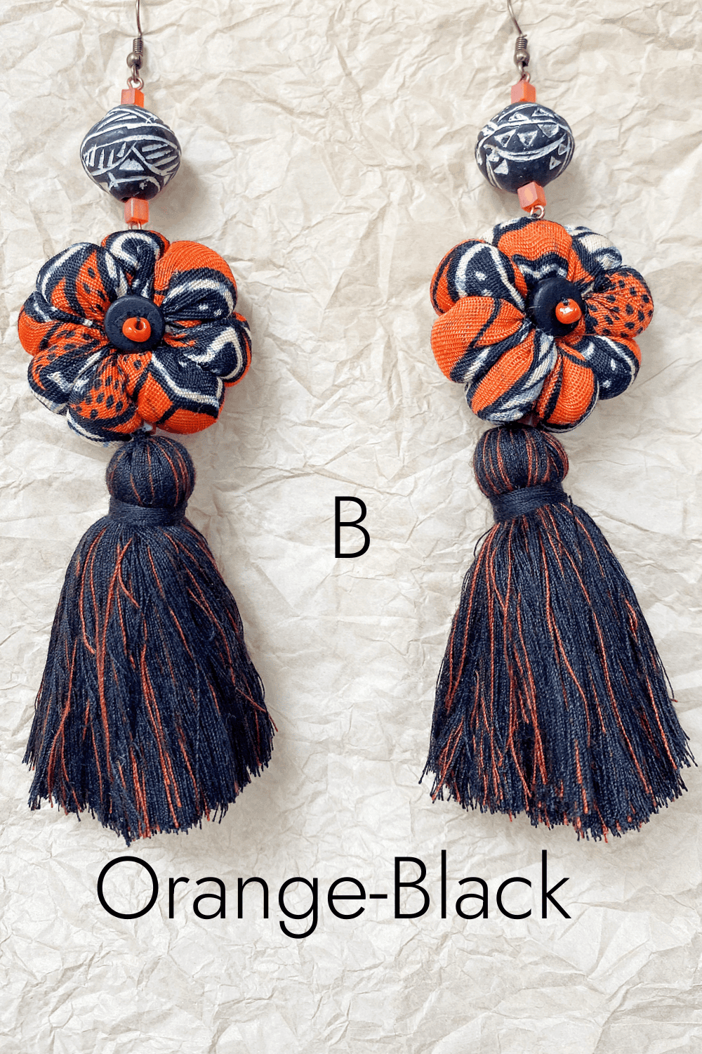 Textile Tassel Earrings