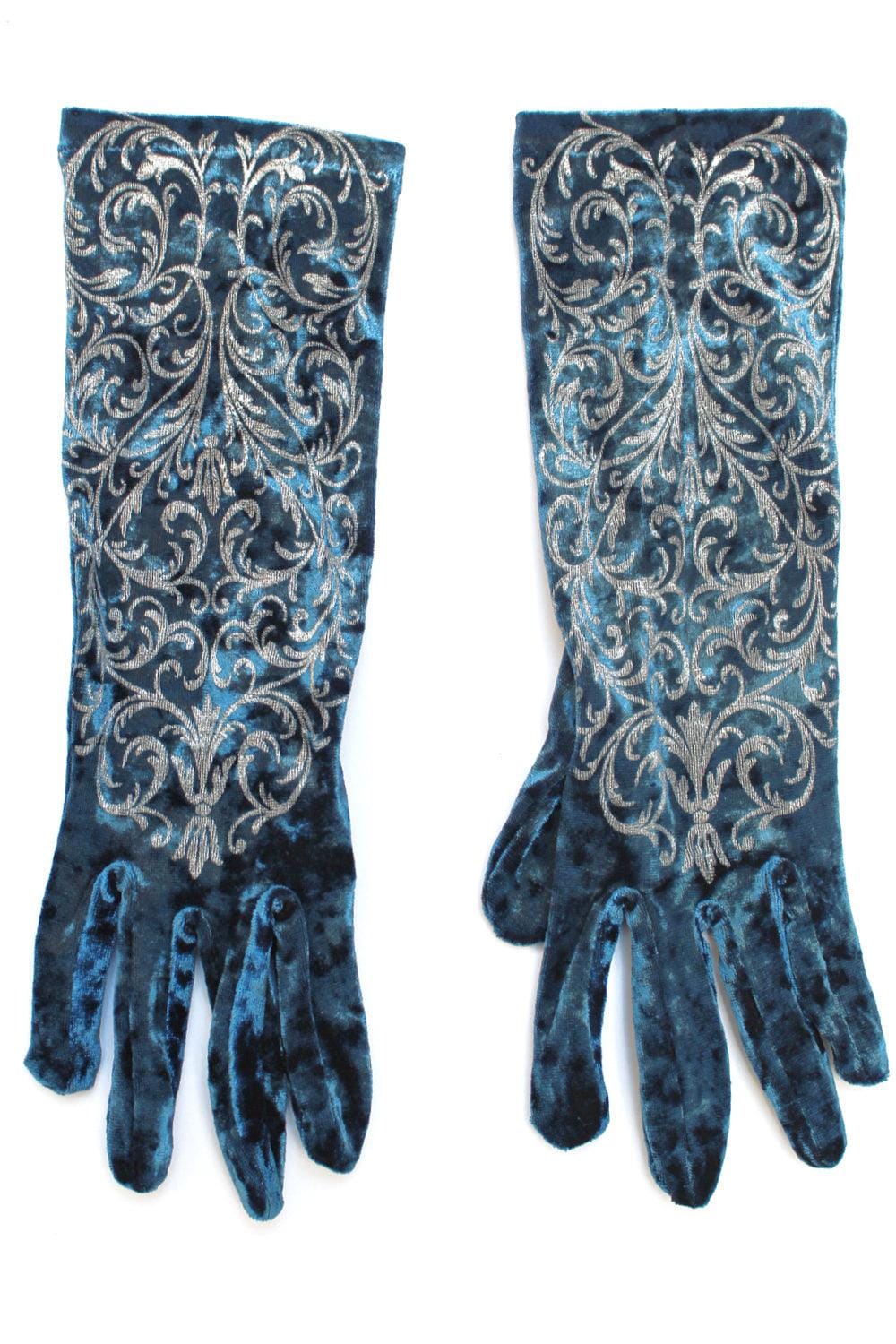 Blue Faberge Silver Velvet Glove