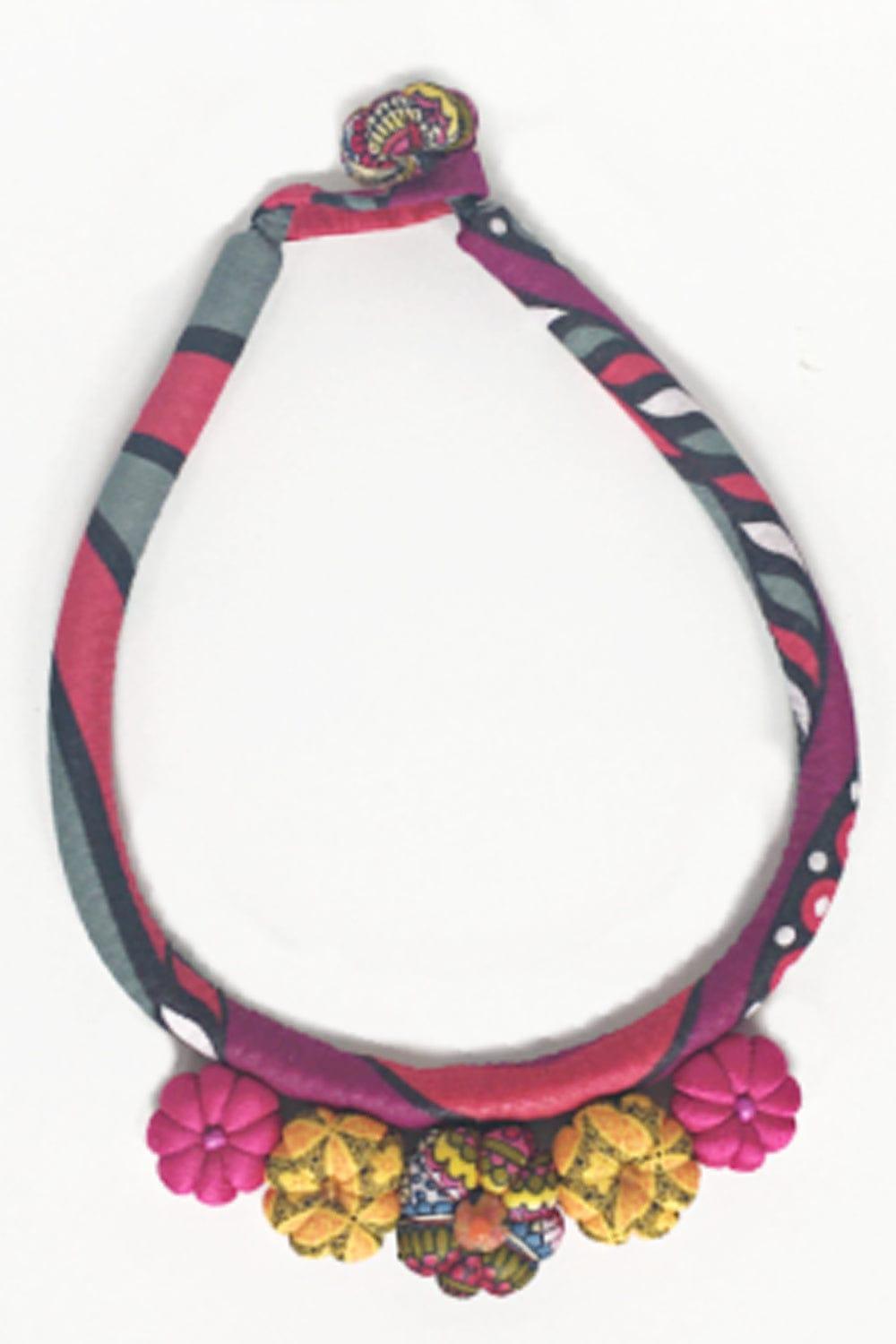 Hand Crafted Textile Necklace