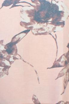 Soft Floral Women's Scarf in a pretty pale pink with white an grey tones.