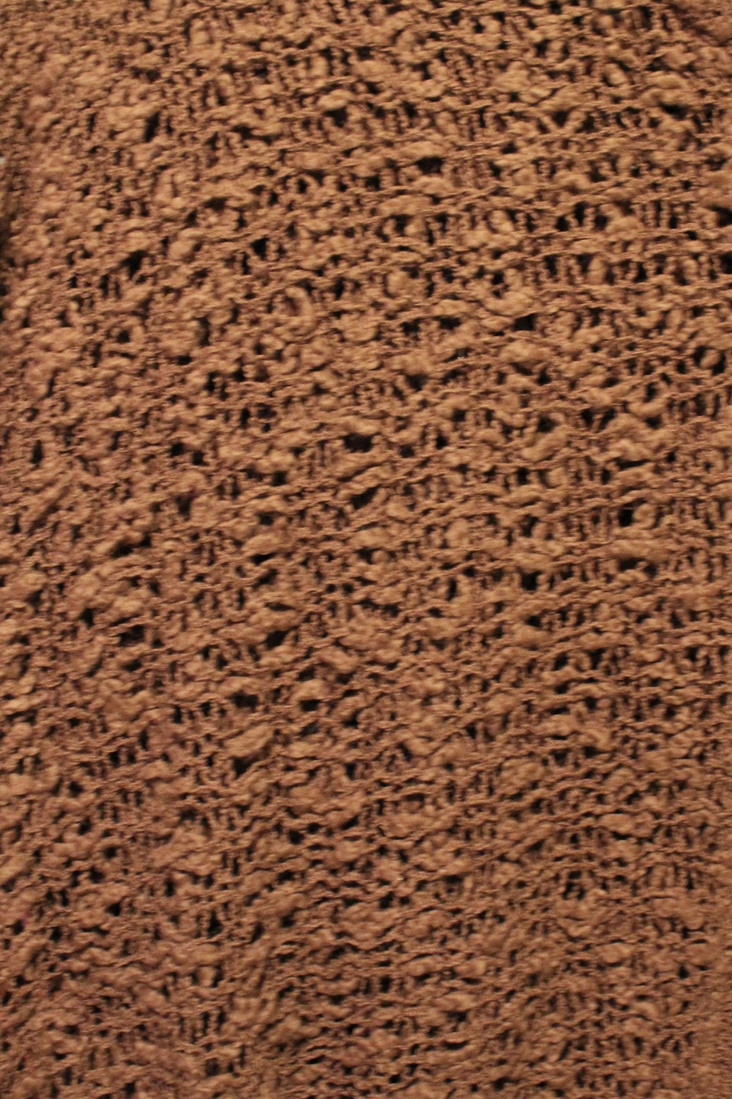Closeup of a  Brown Knit swatch