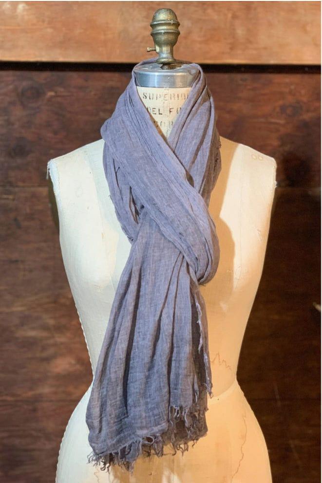 Stone Washed Cotton Scarf - Marjory Warren Boutique