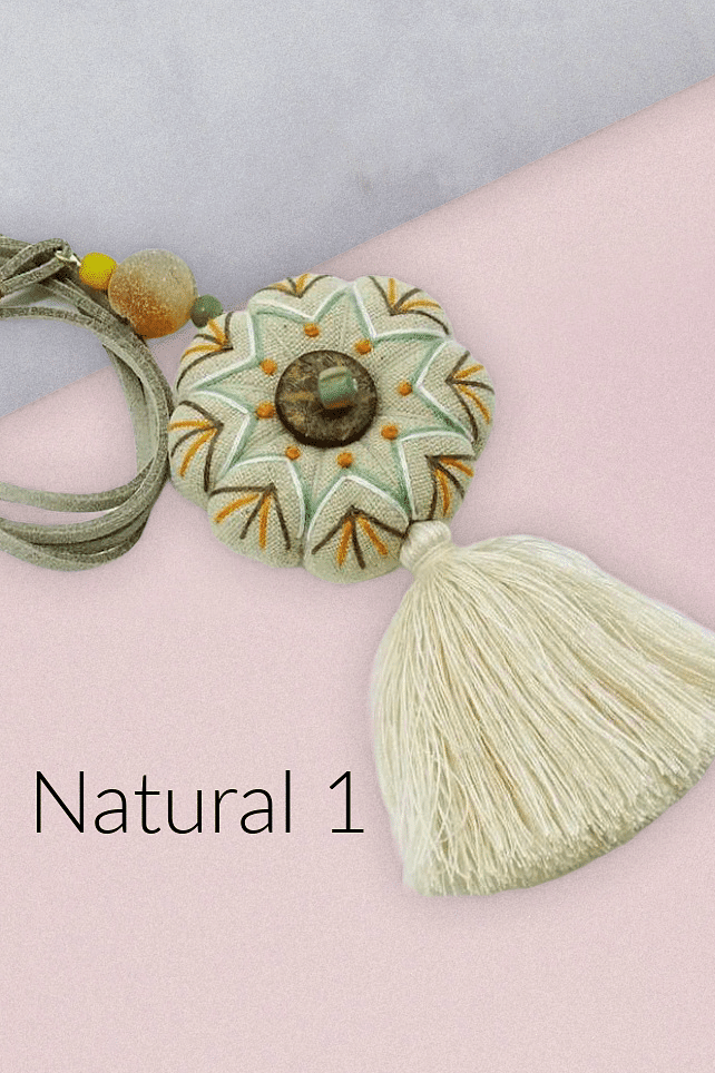 Textile Pendant Necklace